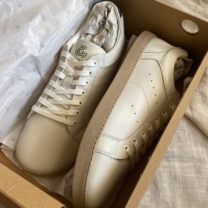 Groundies Universe Leather Off white and green